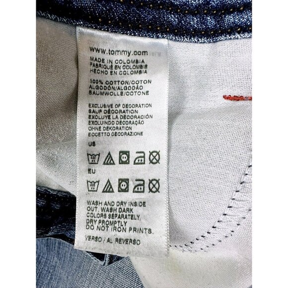 TOMMY HILFIGER Jeans Womens Slouch Boyfriend Non Stretch Light Stone Wash Size 4 - Picture 10 of 11